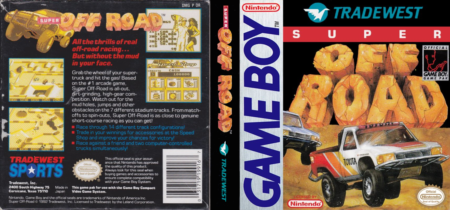 Super Off Road [US,EU] gb 1992 Box Art