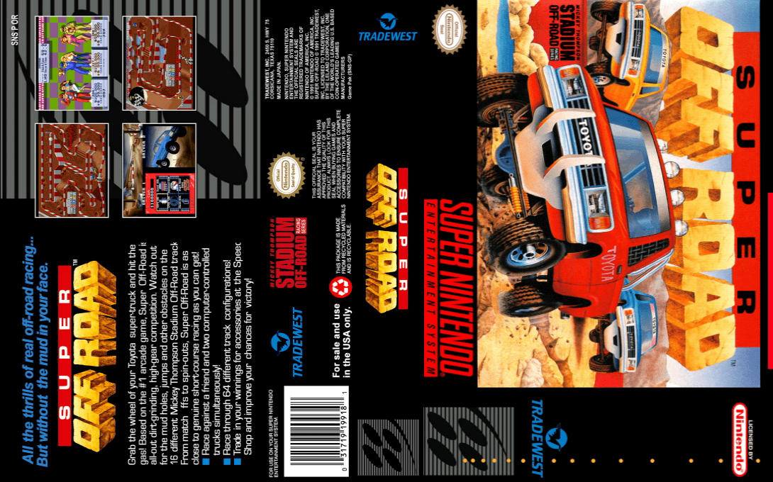 Super Off Road [US] snes 1991 Box Art