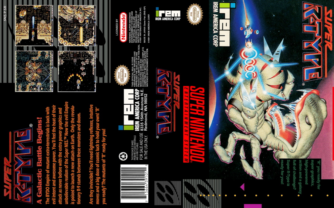 Super R-Type [US] snes 1991 Box Art