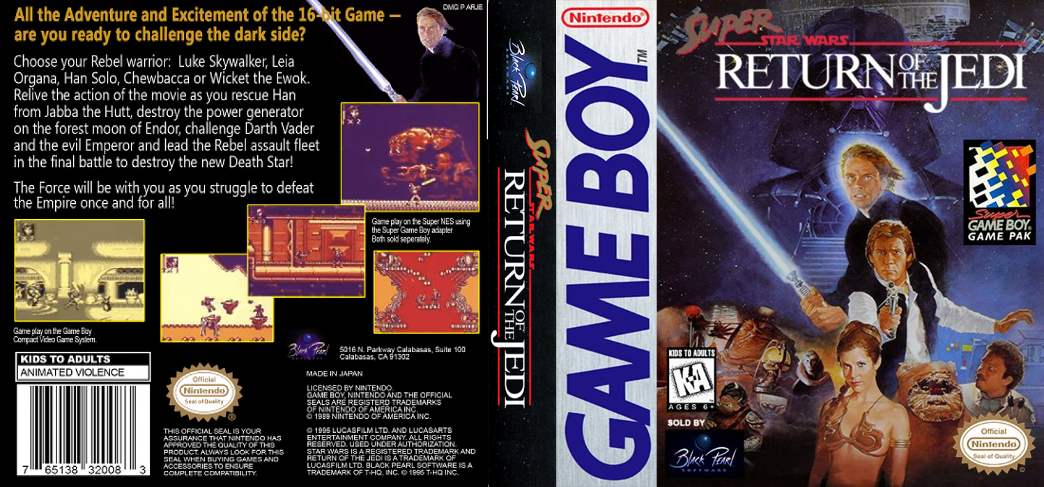 Super Star Wars : Return of the Jedi [US,EU] gb 1995 Box Art