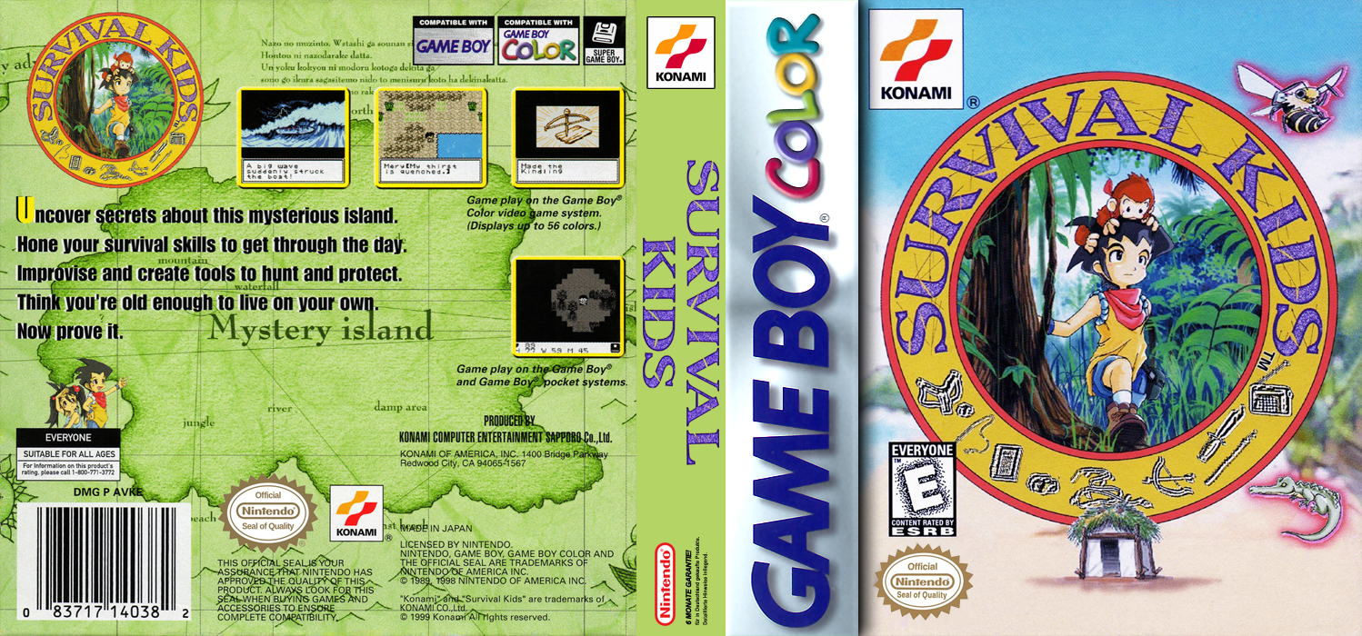 Survival Kids [US] gbc 1999 Box Art