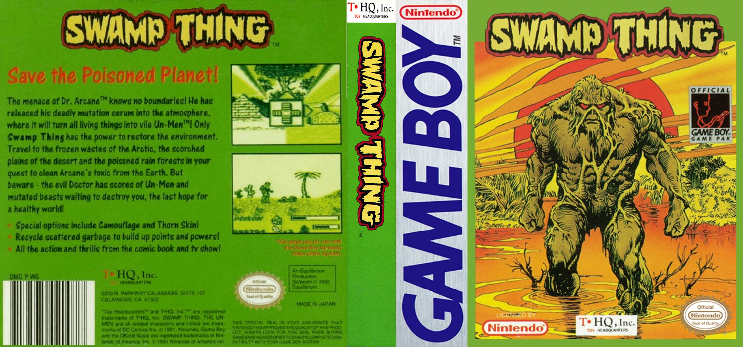 Swamp Thing [US,EU] gb 1992 Box Art