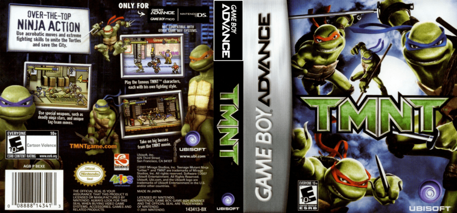TMNT [US] gba 2007 Box Art