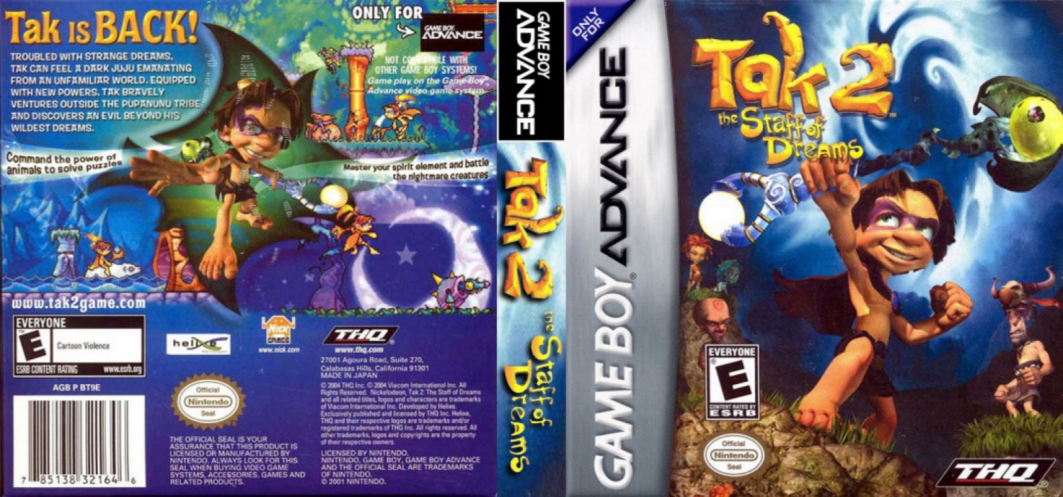 Tak 2 : The Staff of Dreams [US] gba 2004 Box Art