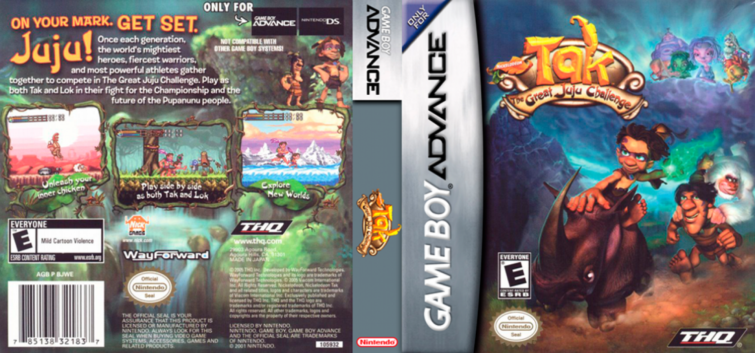 Tak : The Great Juju Challenge [US,EU] gba 2005 Box Art