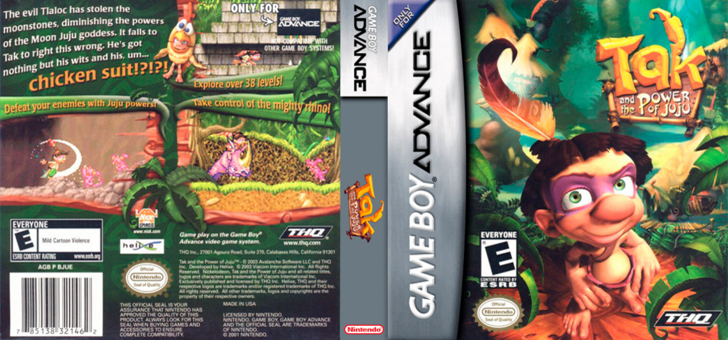 Tak and the Power of Juju [US] gba 2003 Box Art