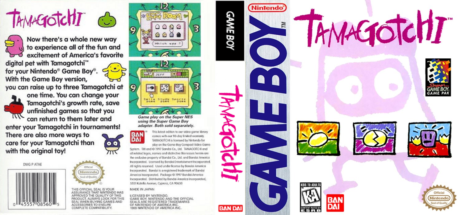 Tamagotchi [US,EU] gb 1997 Box Art