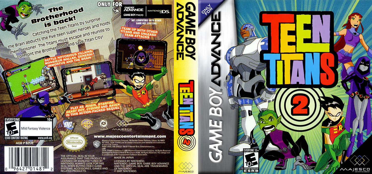 Teen Titans 2 [US] gba 2006 Box Art