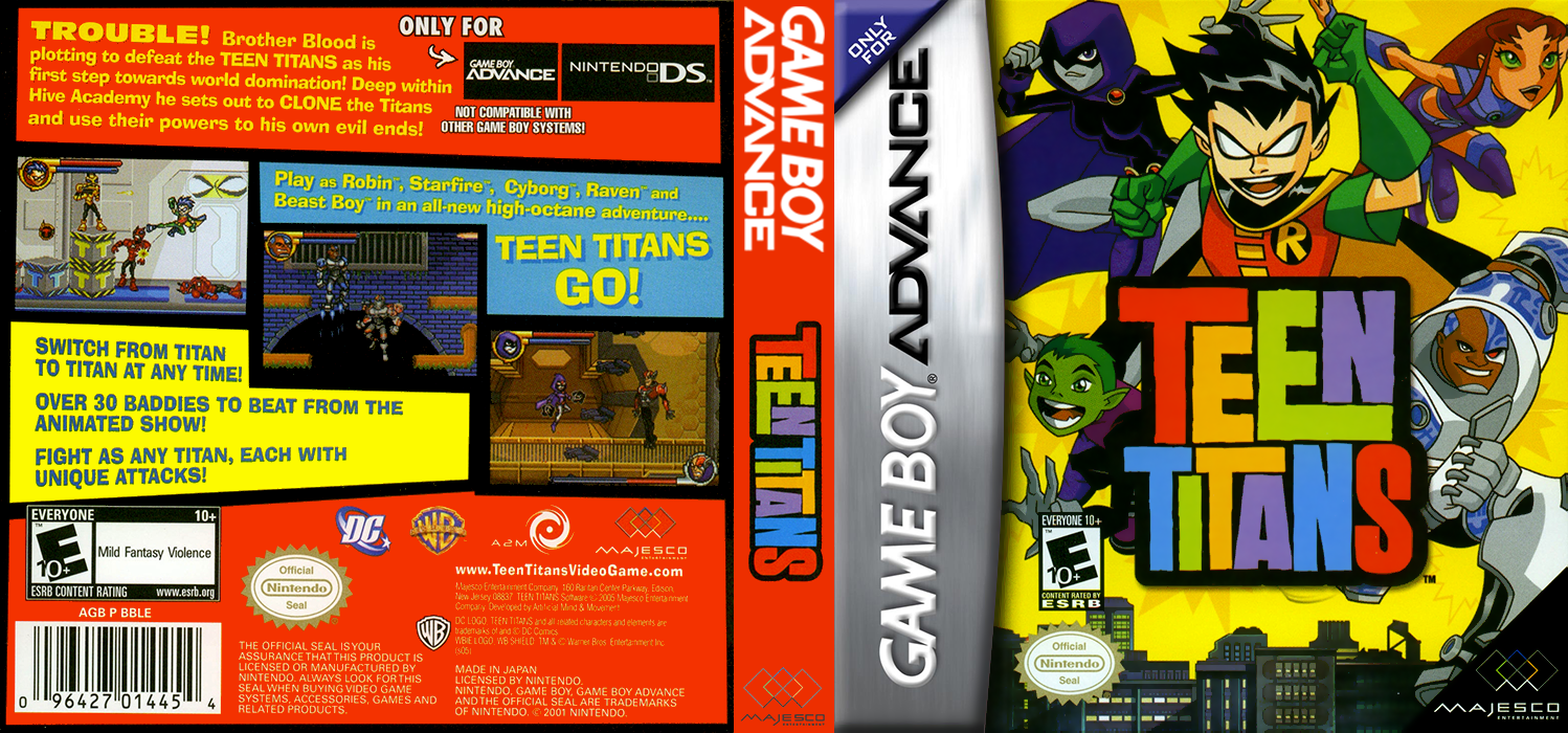 Teen Titans [US] gba 2005 Box Art