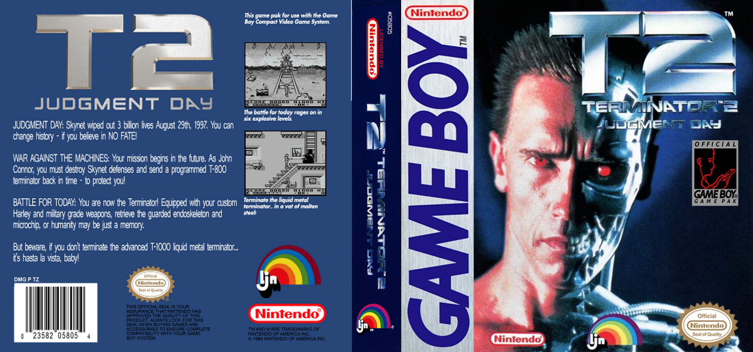 Terminator 2 : Judgment Day [US,EU] gb 1992 Box Art
