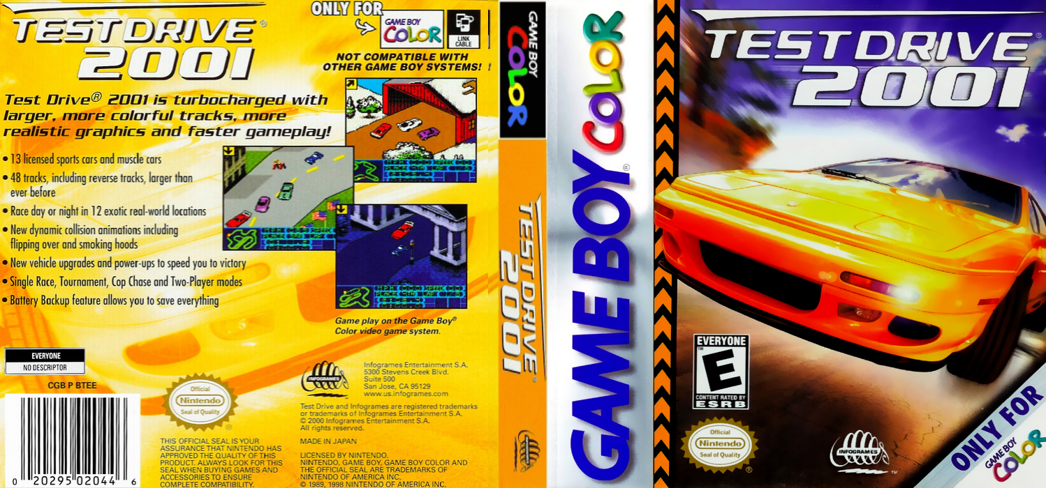 Test Drive 2001 [US] gbc 2000 Box Art