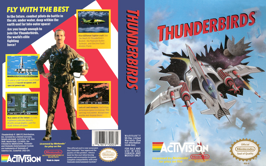 Thunderbirds [US] nes 1990 Box Art