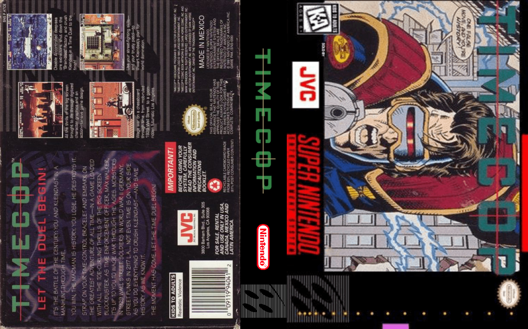 Timecop [US] snes 1995 Box Art