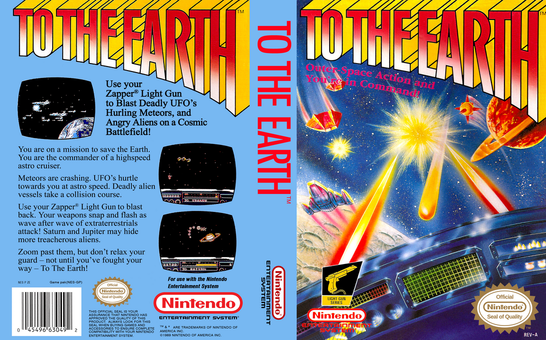 To the Earth [US] nes 1989 Box Art