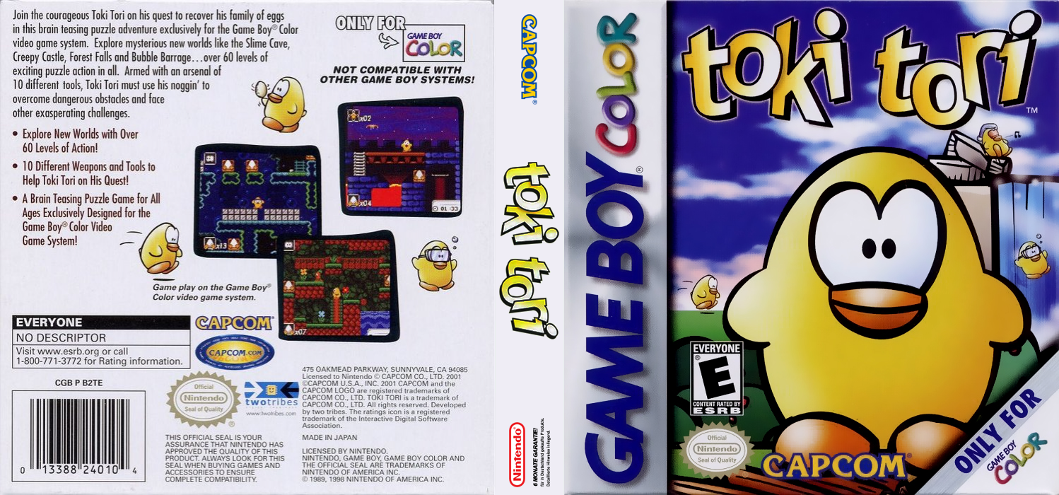 Toki Tori [US,EU] gbc 2001 Box Art