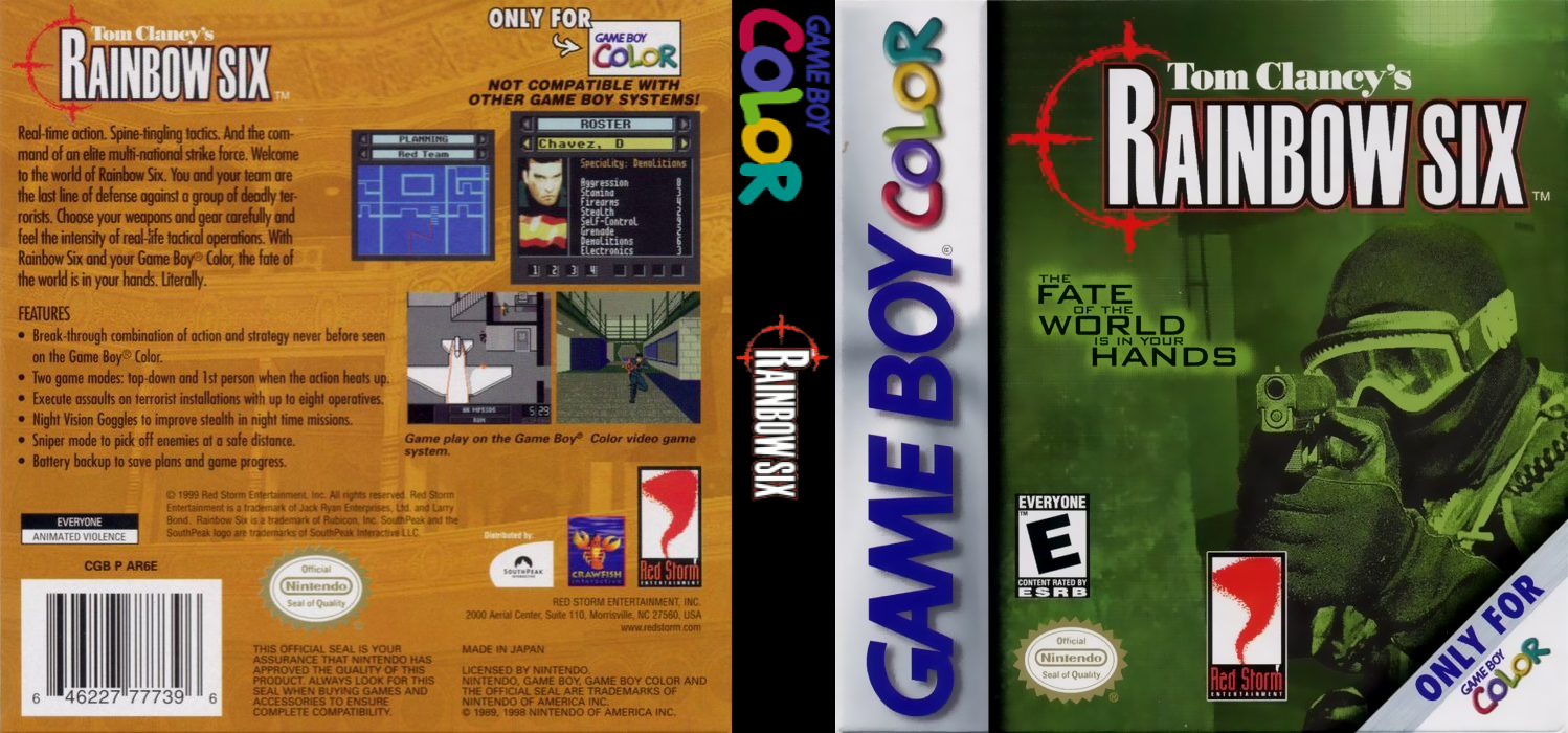 Tom Clancy’s Rainbow Six [US,EU] gbc 2000 Box Art