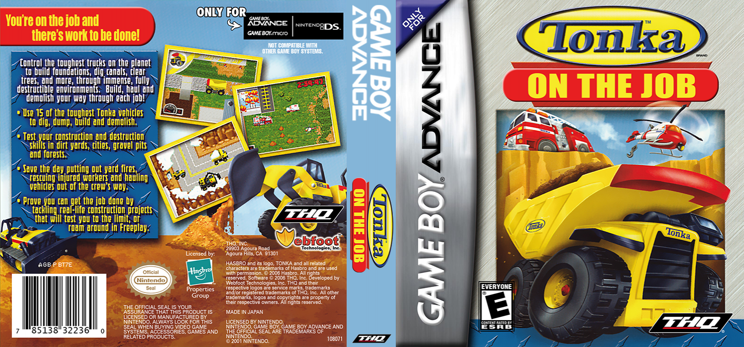 Tonka : On the Job [US] gba 2006 Box Art