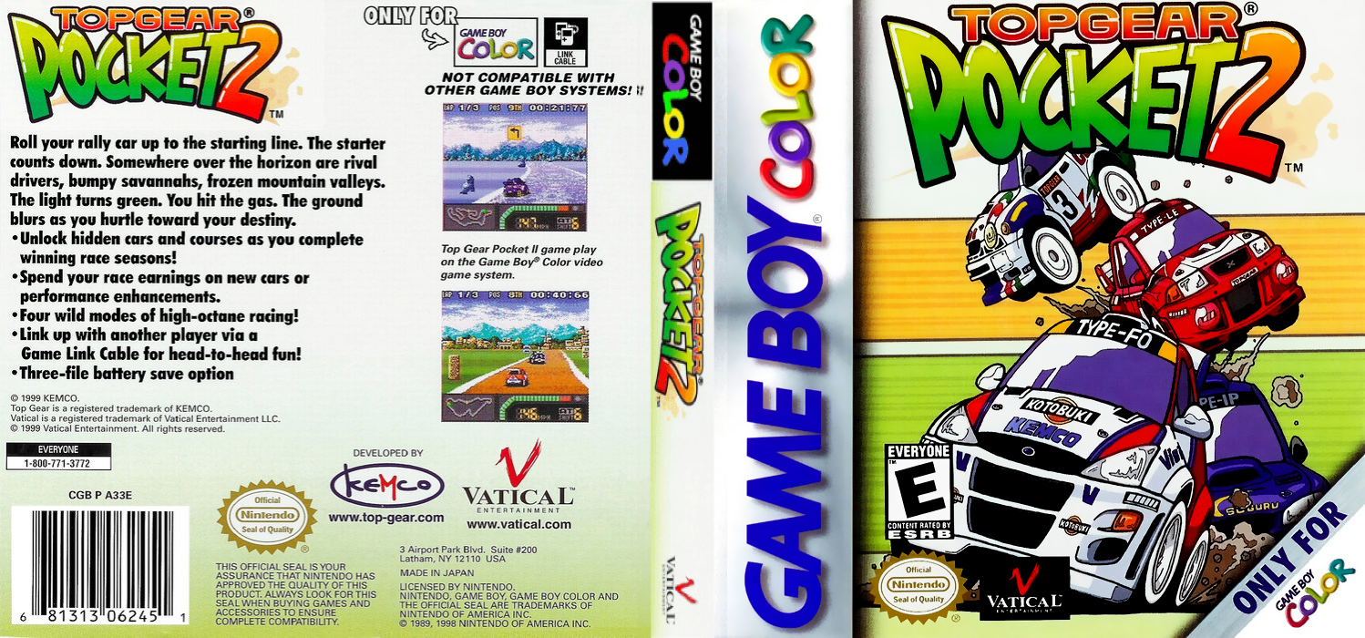 Top Gear Pocket 2 [US] gbc 2000 Box Art