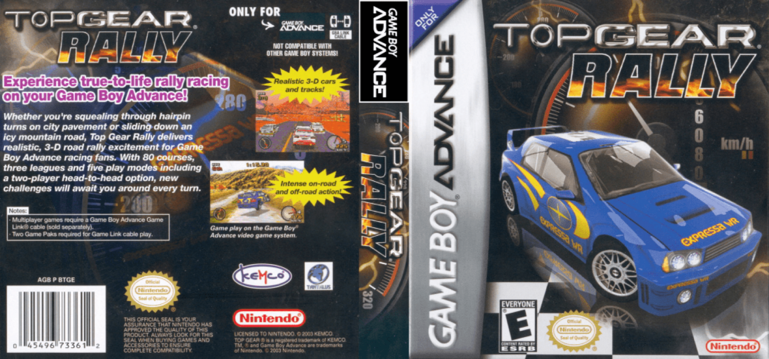 Top Gear Rally [US] gba 2003 Box Art