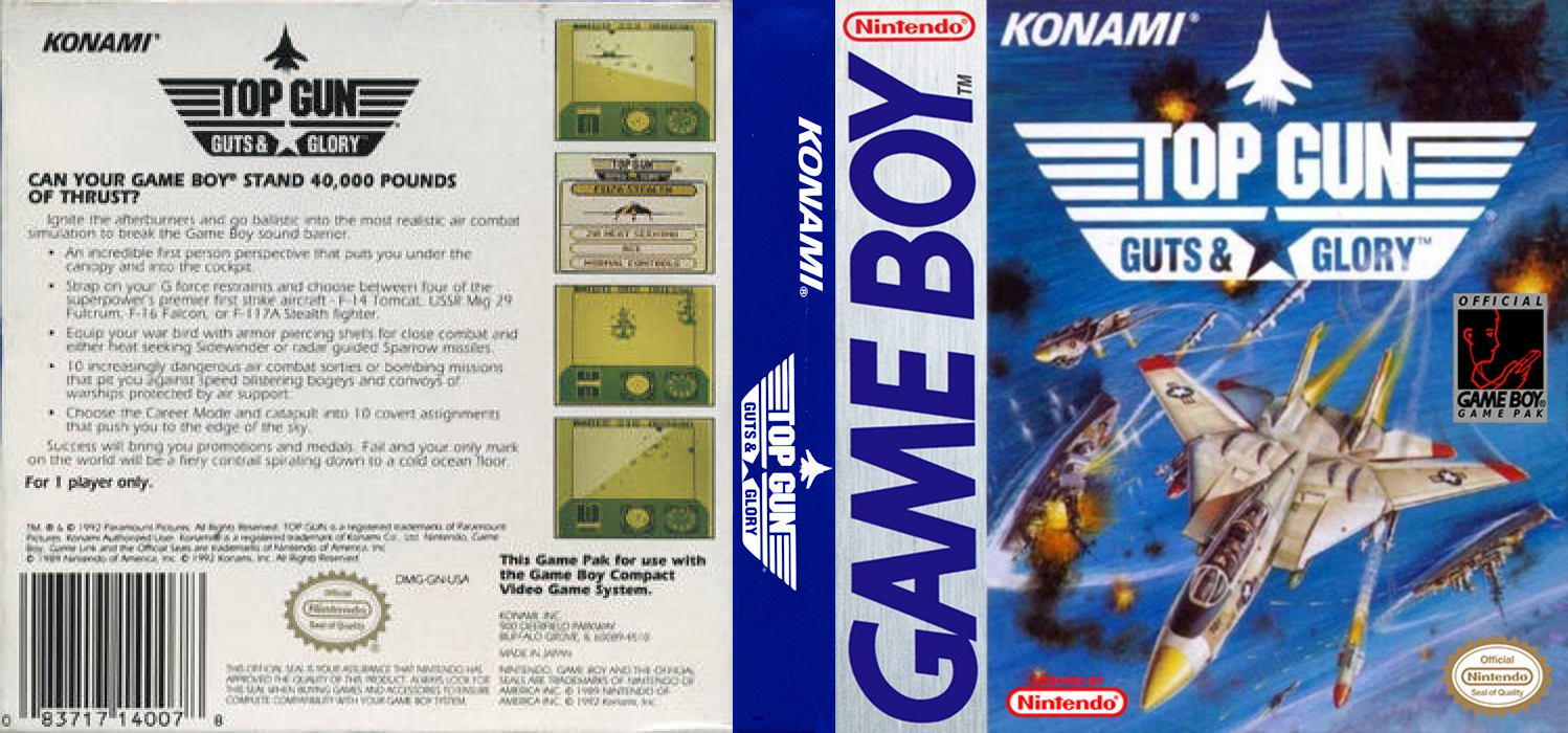 Top Gun – Guts & Glory [US,EU] gb 1993 Box Art