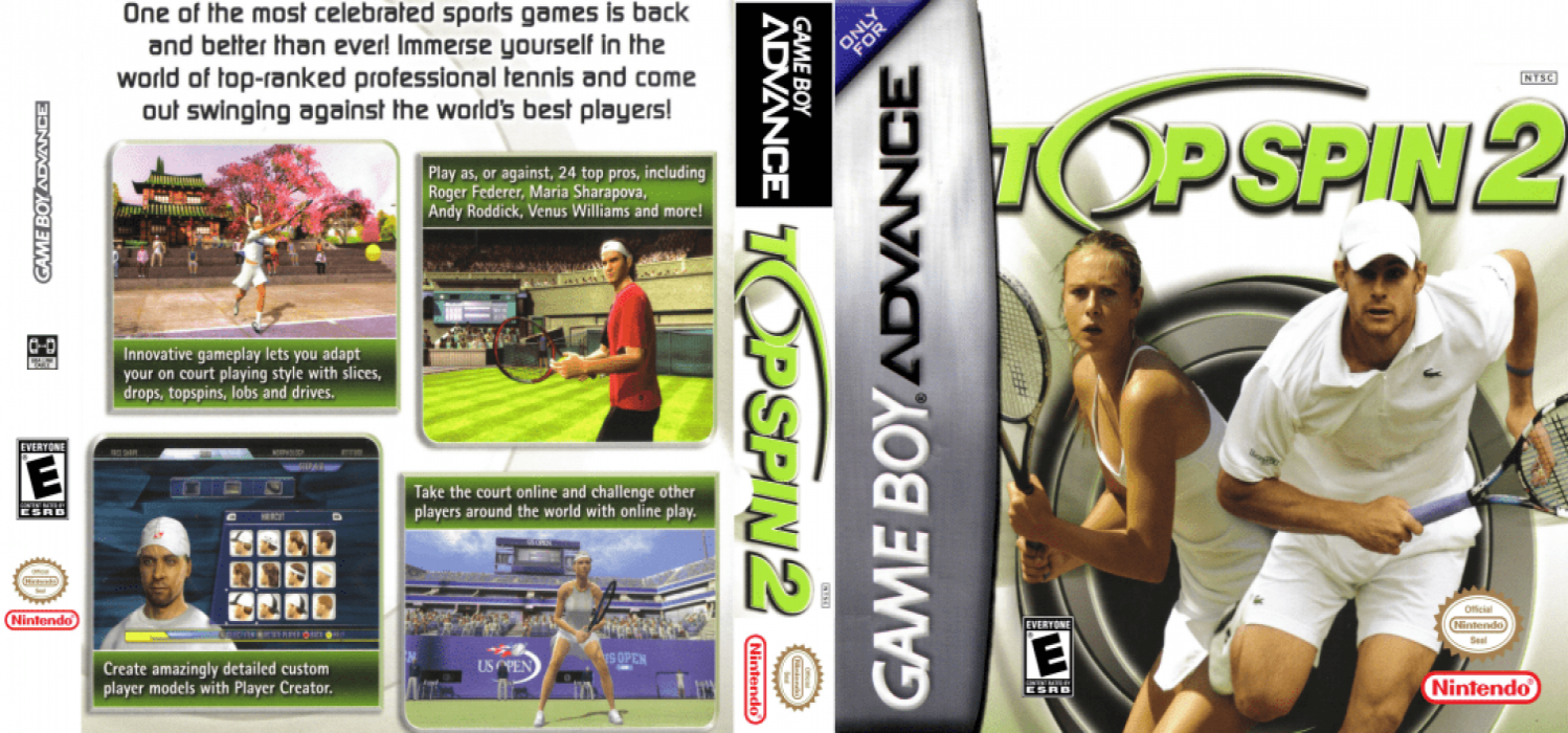 Top Spin 2 [US] gba 2006 Box Art