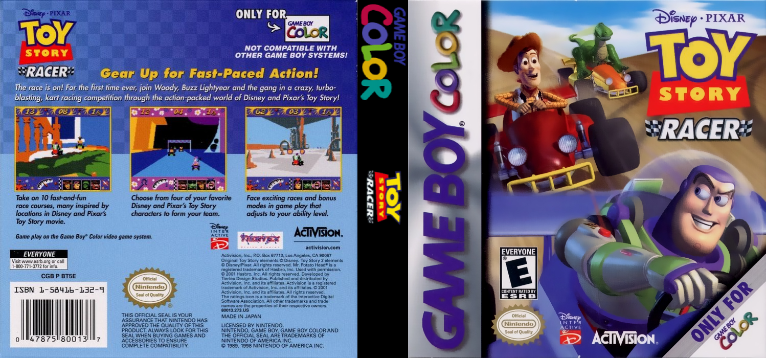Toy Story Racer [US,EU] gbc 2001 Box Art