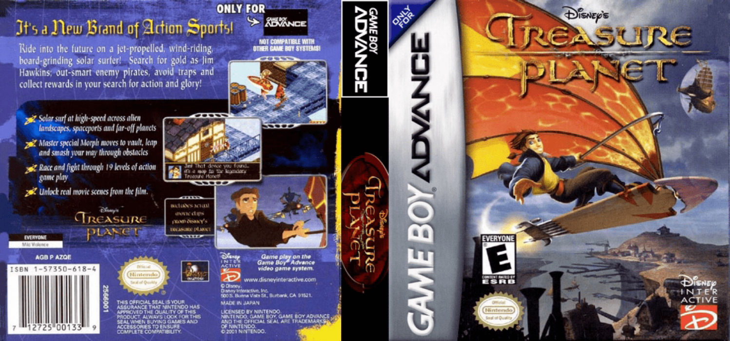 Treasure Planet [US] gba 2002 Box Art
