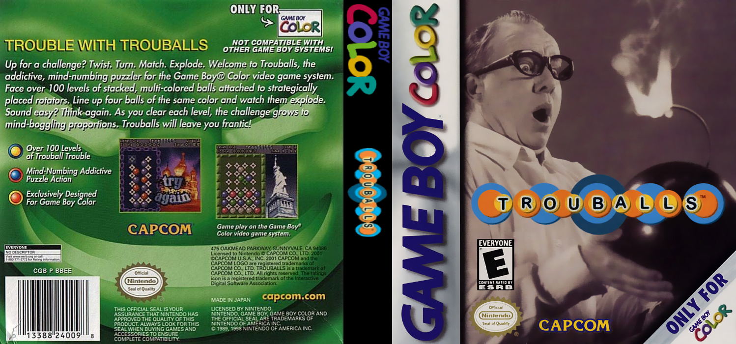 Trouballs [US] gbc 2001 Box Art