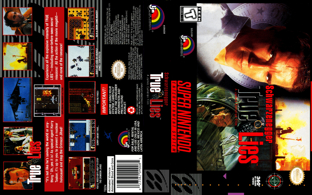 True Lies [US] snes 1995 Box Art