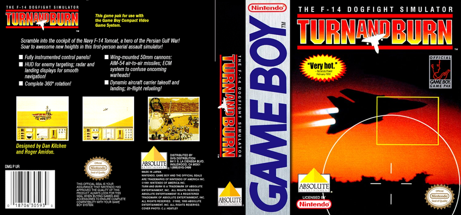 Turn and Burn [US] gb 1992 Box Art