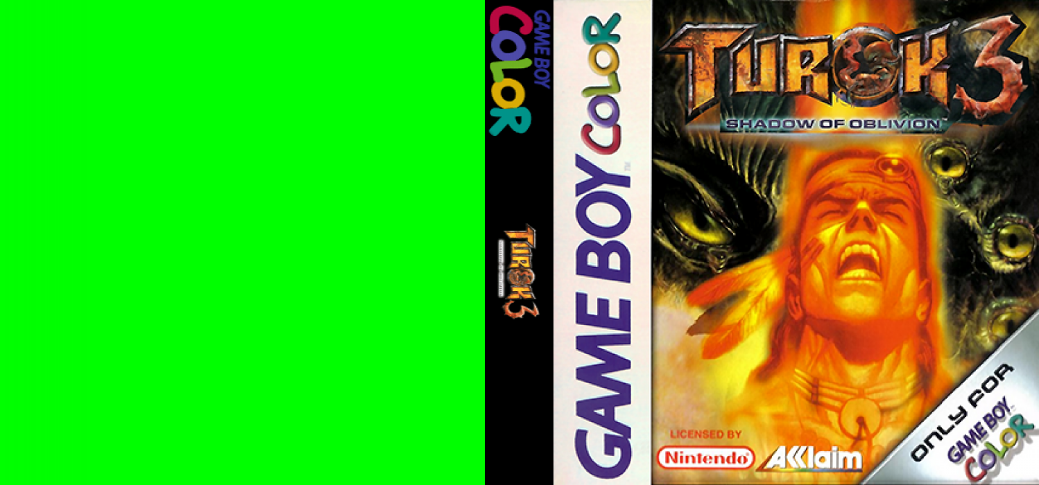 Turok 3: Shadow of Oblivion [US,EU] gbc 2000 Box Art
