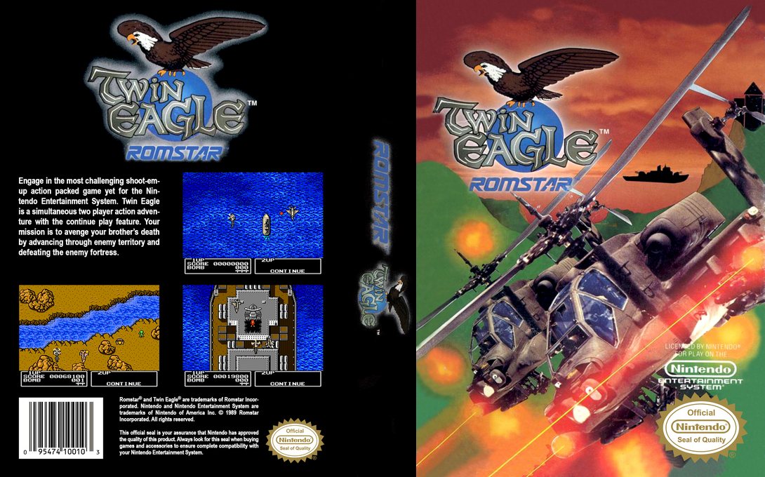 Twin Eagle [US] nes 1989 Box Art