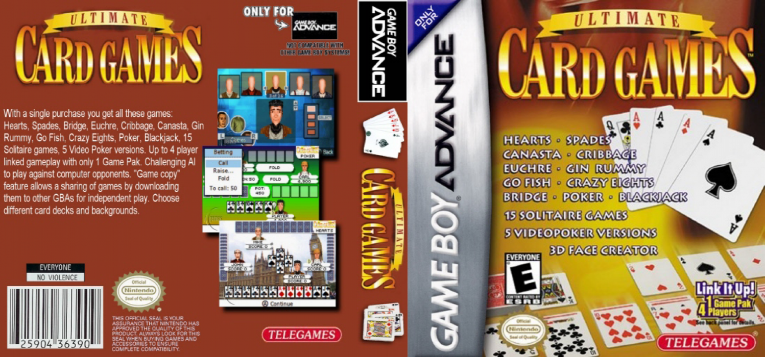 Ultimate Card Games [US] gba 2004 Box Art