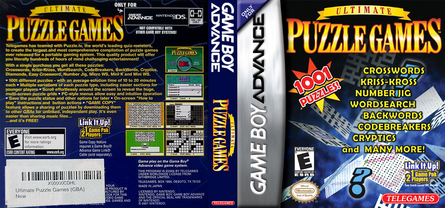 Ultimate Puzzle Games [US] gba 2005 Box Art