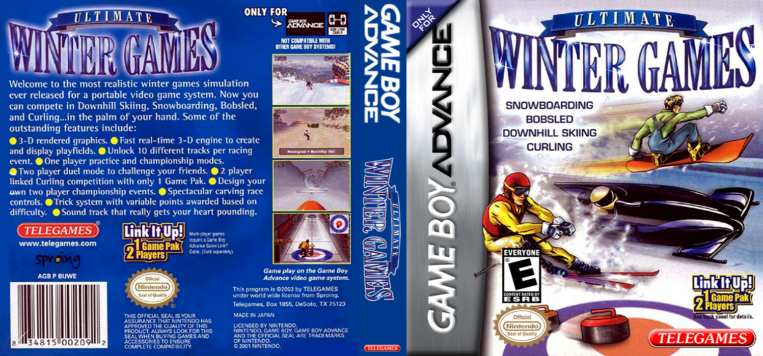 Ultimate Winter Games [US] gba 2004 Box Art