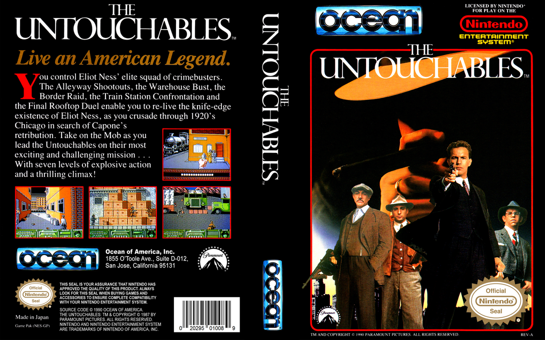 The Untouchables [US] nes 1991 Box Art