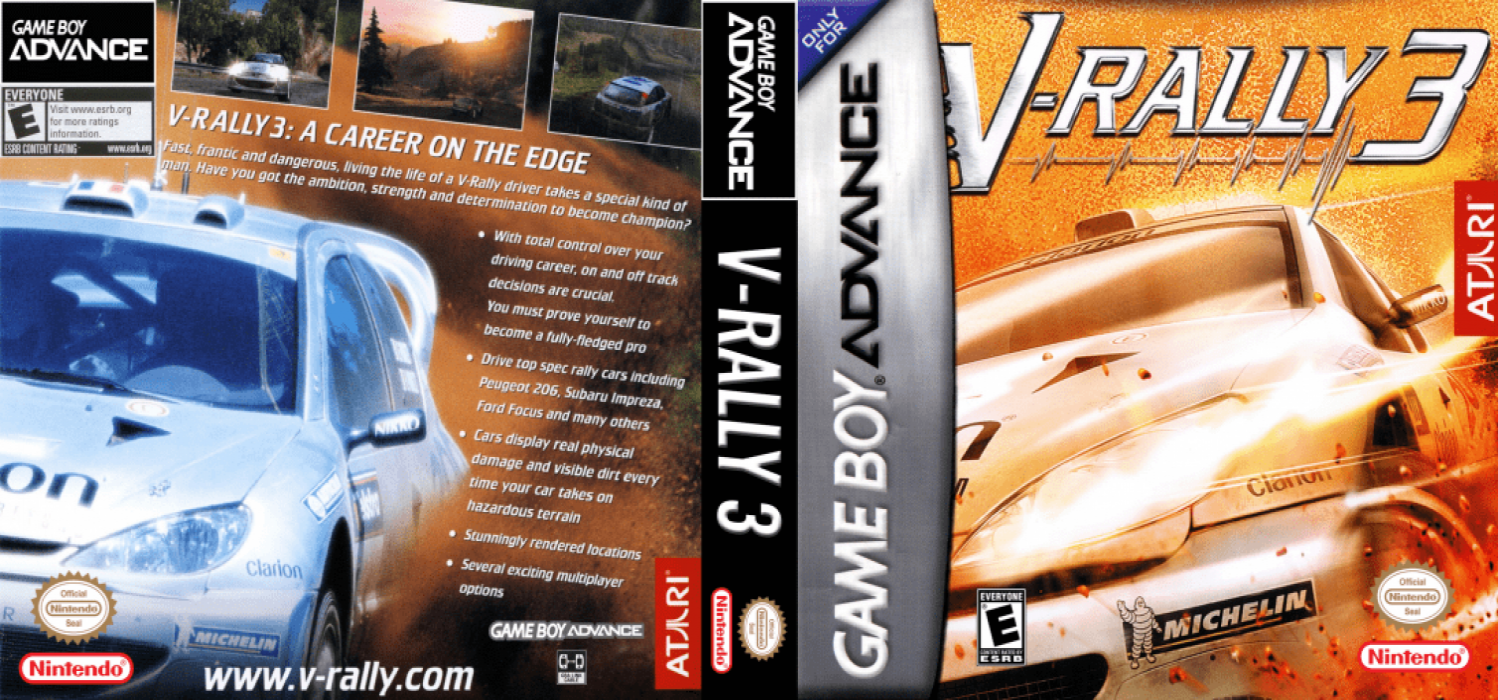 V-Rally 3 [US] gba 2002 Box Art