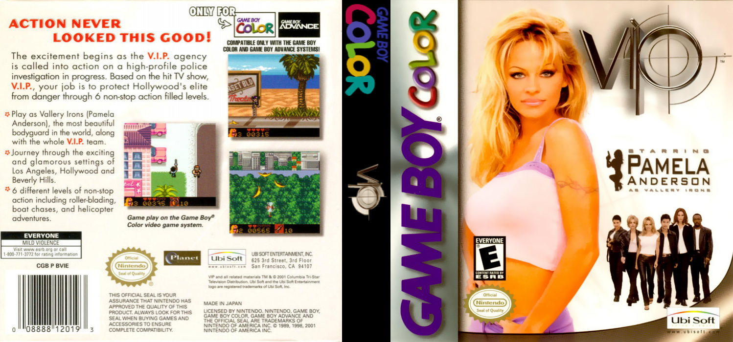 VIP [US] gbc 2001 Box Art