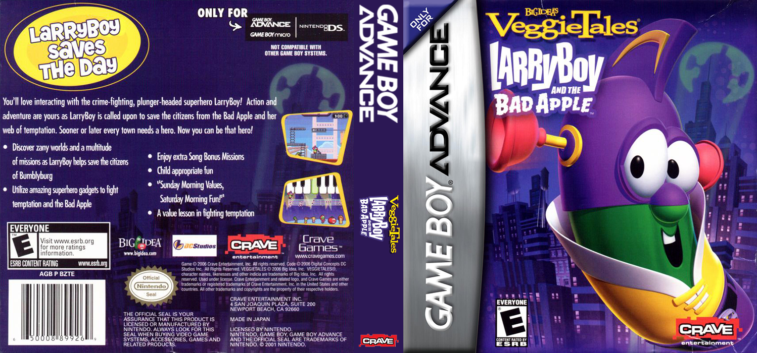 VeggieTales : LarryBoy and the Bad Apple [US] gba 2006 Box Art