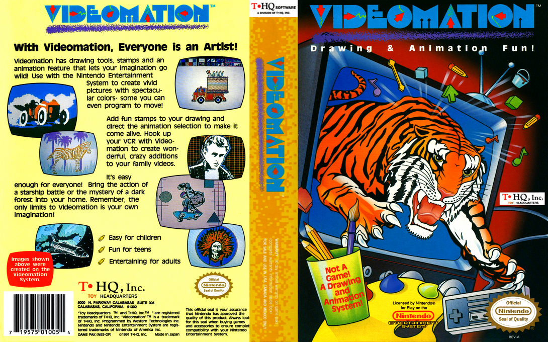Videomation [US] nes 1991 Box Art