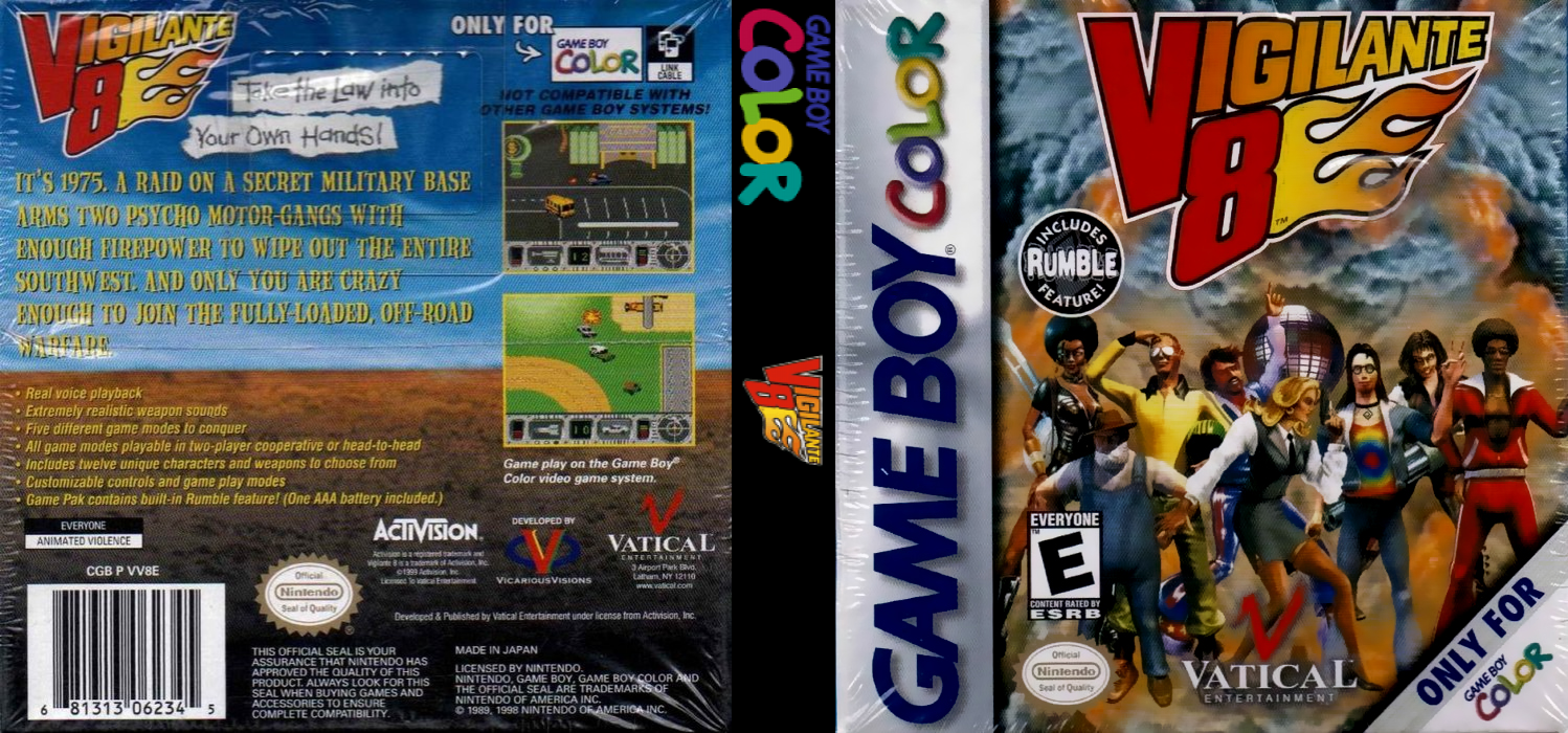 Vigilante 8 [US] gbc 1999 Box Art