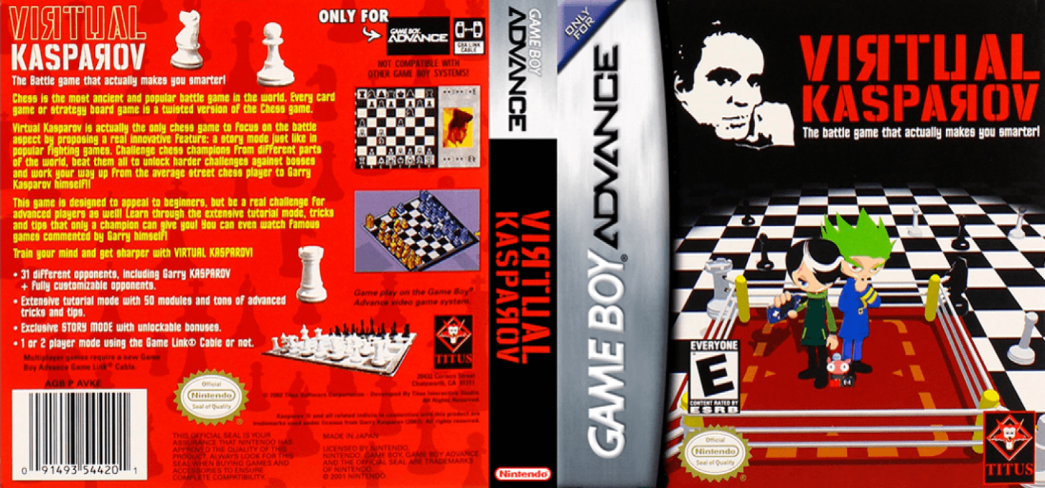 Virtual Kasparov [US] gba 2002 Box Art