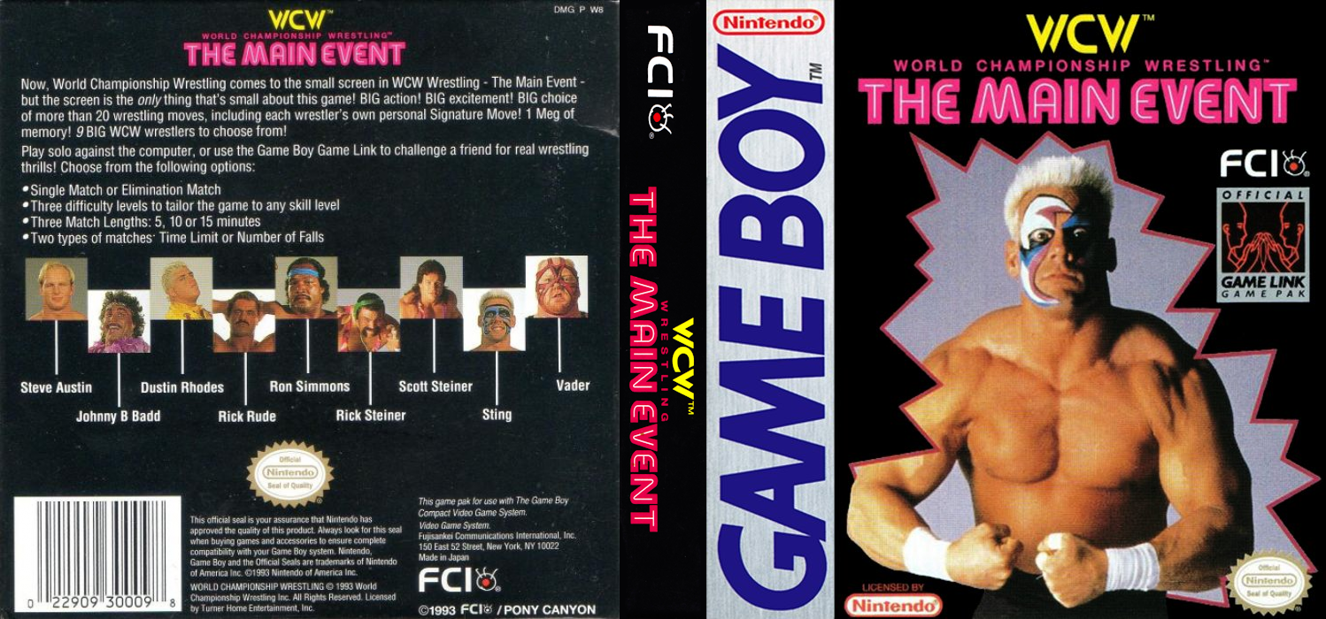 WCW Main Event [US,EU] gb 1994 Box Art