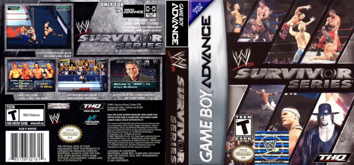 WWE Survivor Series [US,EU] gba 2004 Box Art