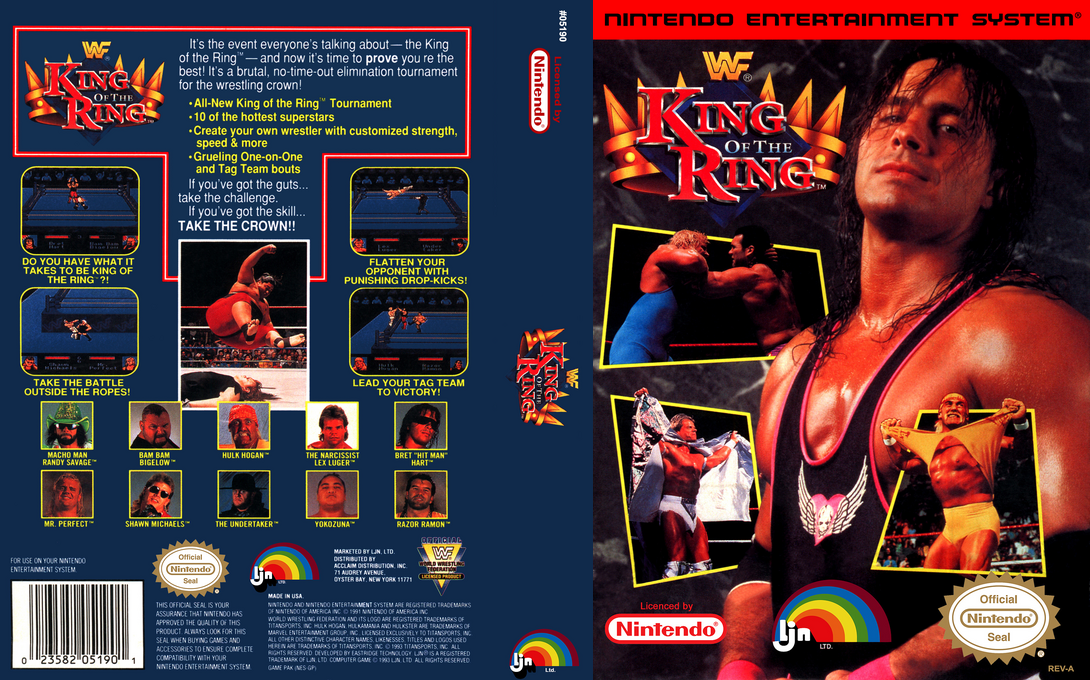 WWF King of the Ring [US] nes 1993 Box Art