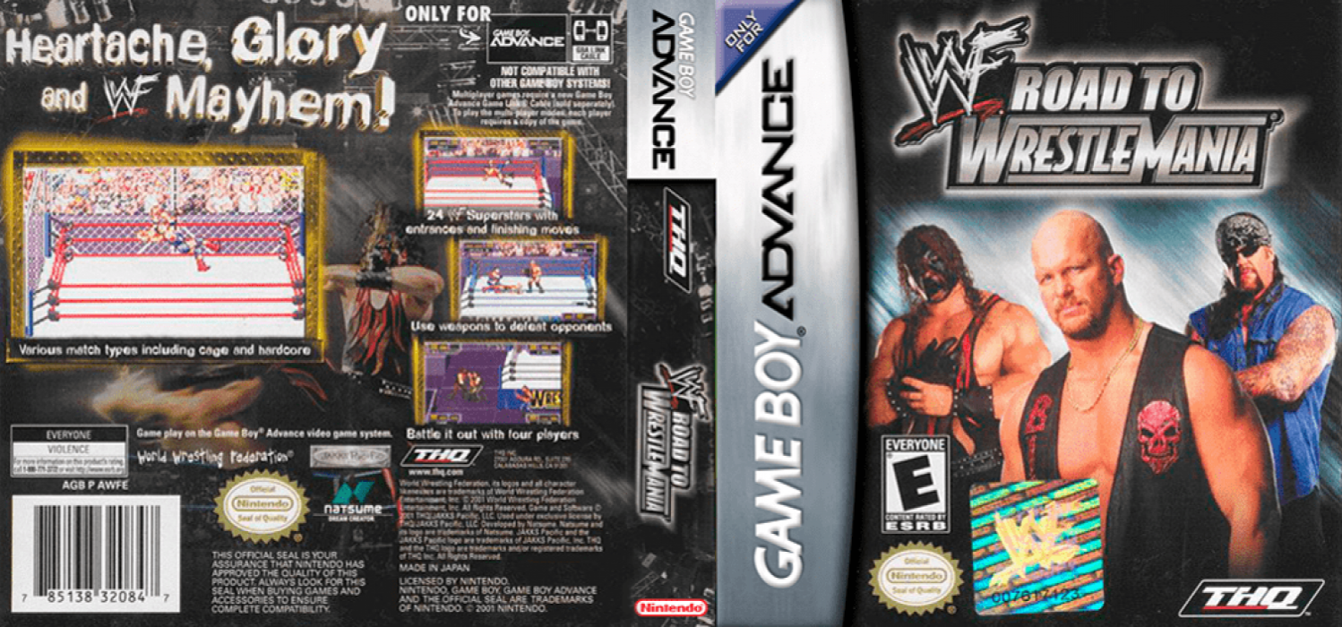 WWF Road to WrestleMania [US,EU] gba 2001 Box Art