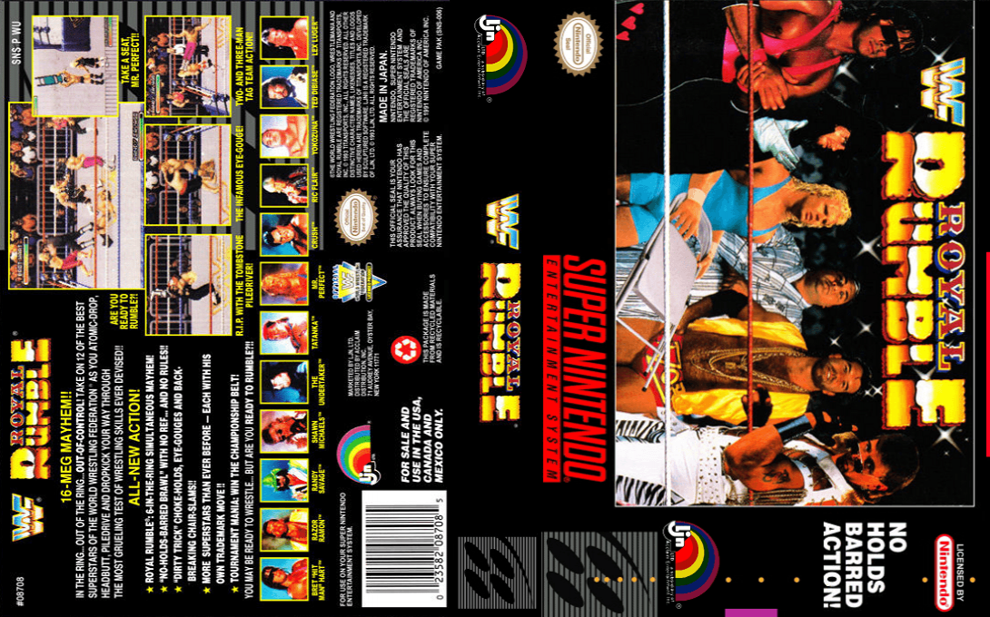 WWF Royal Rumble [US] snes 1993 Box Art