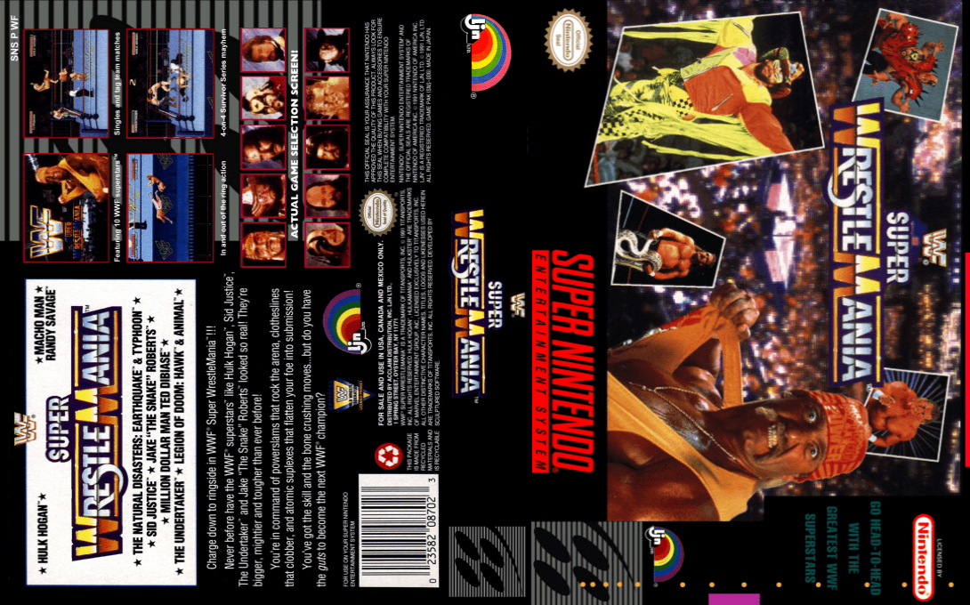 WWF Super WrestleMania [US] snes 1992 Box Art