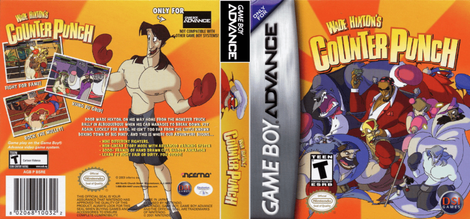 Wade Hixton’s Counter Punch [US,EU] gba 2004 Box Art