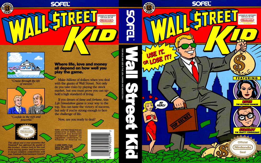 Wall Street Kid [US] nes 1990 Box Art